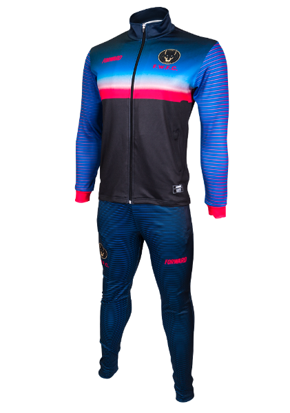 SUNSET TRACK TOP (BLUE/RED)